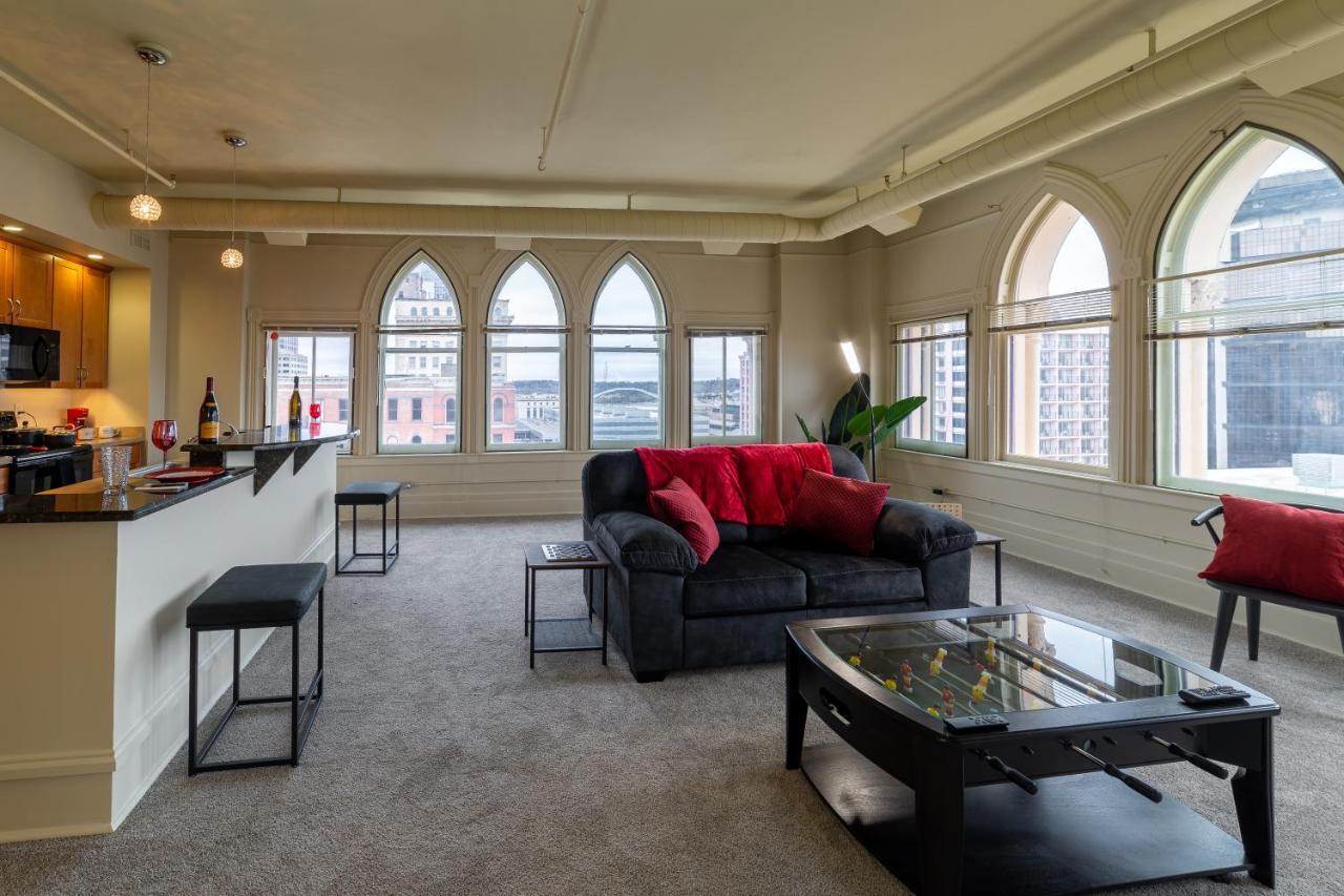 Apartamento King Bed W/ Panoramic Views Of Dt! Rochester Exterior foto